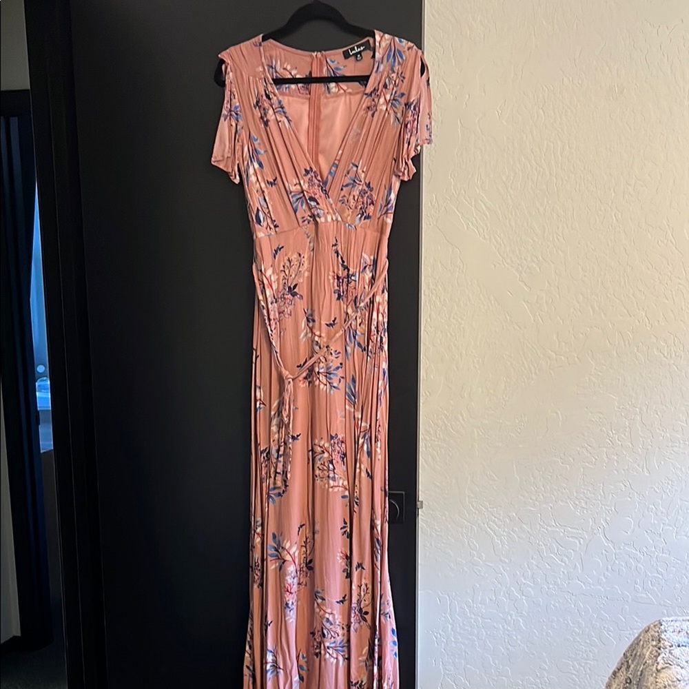 Floral Pink Maxi Dress
